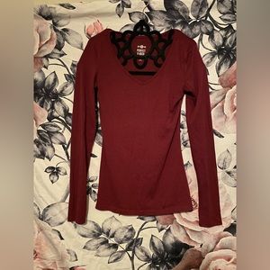 Maroon Long Sleeve Tee